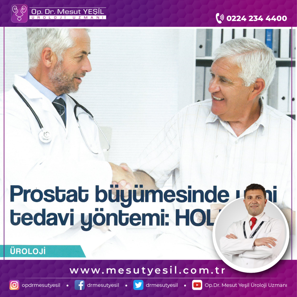 Prostat büyümesinde yeni tedavi yöntemi: HOLEP